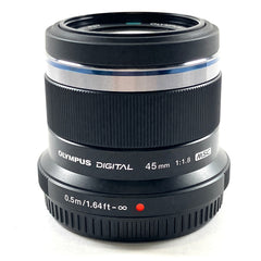 オリンパス OLYMPUS M.ZUIKO DIGITAL 45mm F1.8 ブラック 一眼カメラ用レンズ（オートフォーカス） 【中古】cambb