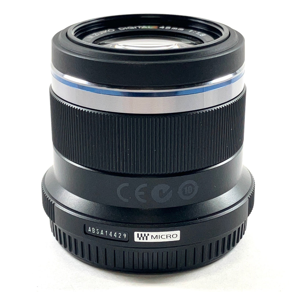 オリンパス OLYMPUS M.ZUIKO DIGITAL 45mm F1.8 ブラック 一眼カメラ用レンズ（オートフォーカス） 【中古】cambb