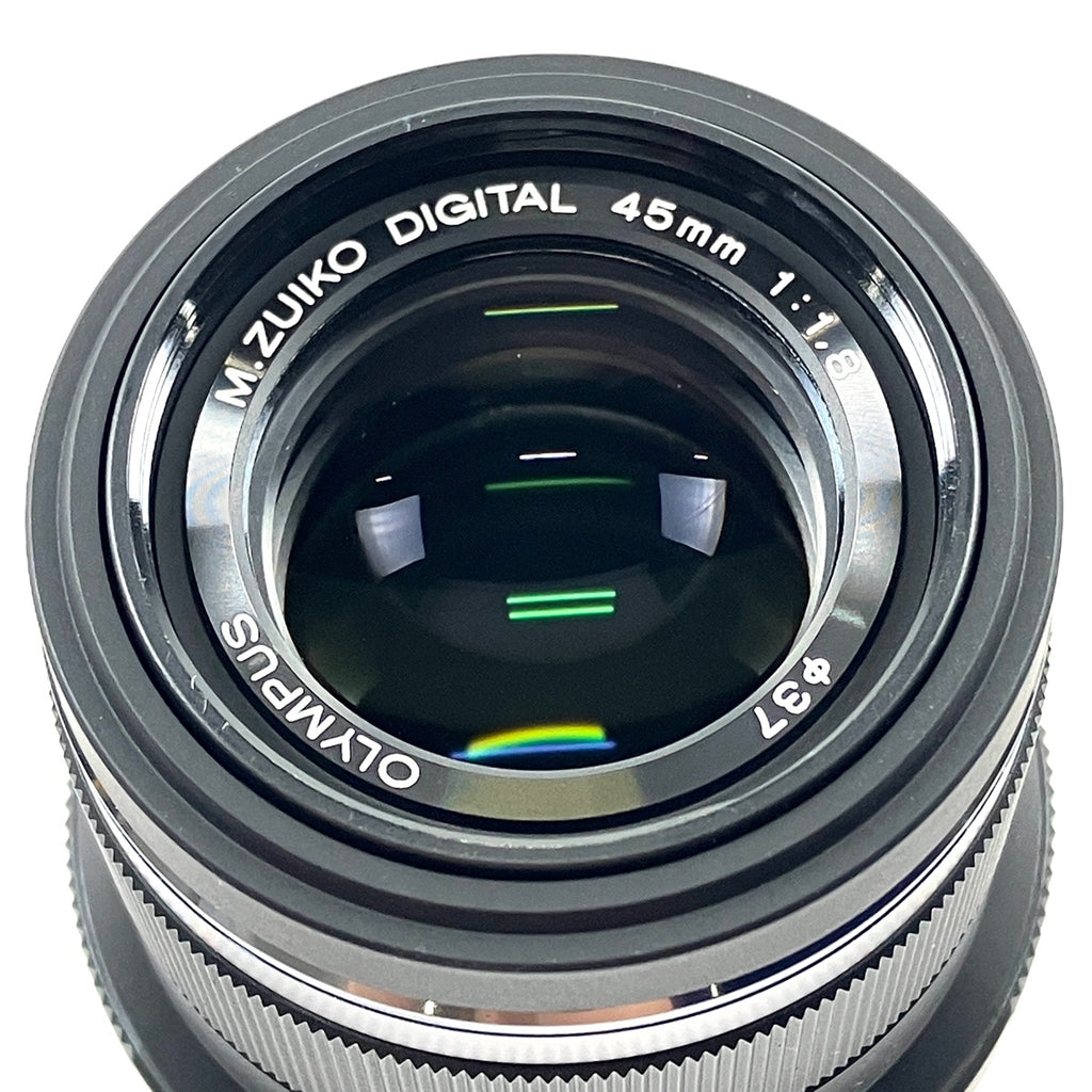 オリンパス OLYMPUS M.ZUIKO DIGITAL 45mm F1.8 ブラック 一眼カメラ用レンズ（オートフォーカス） 【中古】cambb