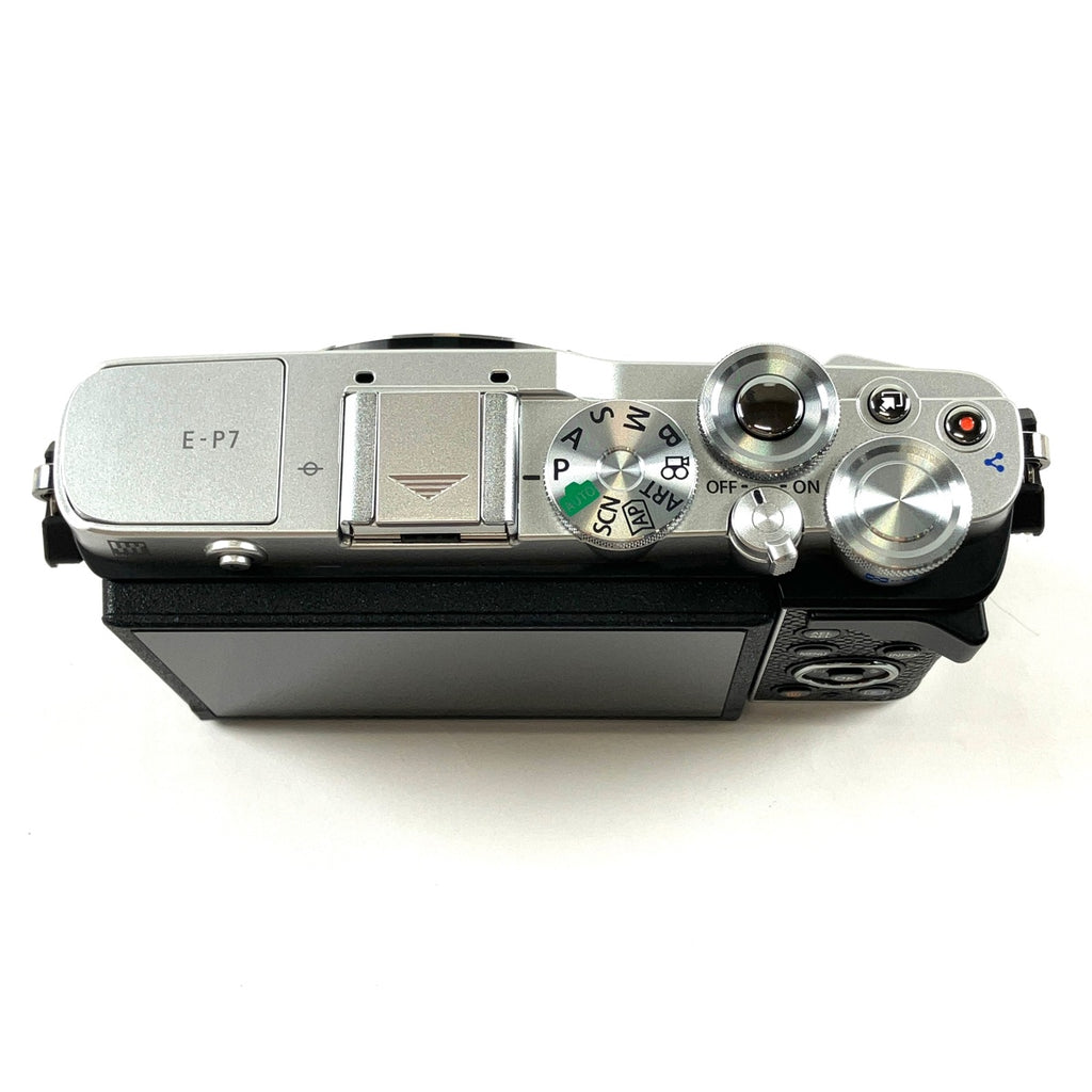 オリンパス OLYMPUS PEN E-P7 14-42mm EZレンズキット シルバー デジタル ミラーレス 一眼カメラ 【中古】cambb