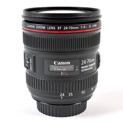 キヤノン Canon EF 24-70mm F4L IS USM 一眼カメラ用レンズ（オートフォーカス） 【中古】cambb