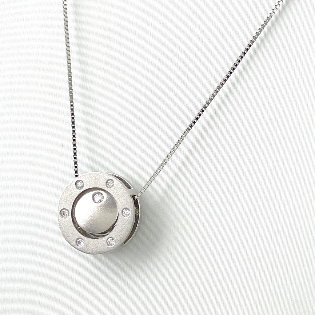 メレダイヤ デザインネックレス プラチナ ペンダント ネックレス Pt900 Pt850 ダイヤモンド レディース 【中古】nbjwl