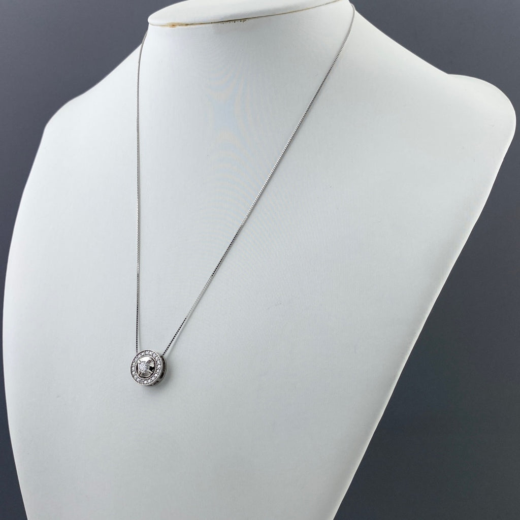 メレダイヤ デザインネックレス プラチナ ペンダント ネックレス Pt900 Pt850 ダイヤモンド レディース 【中古】nbjwl