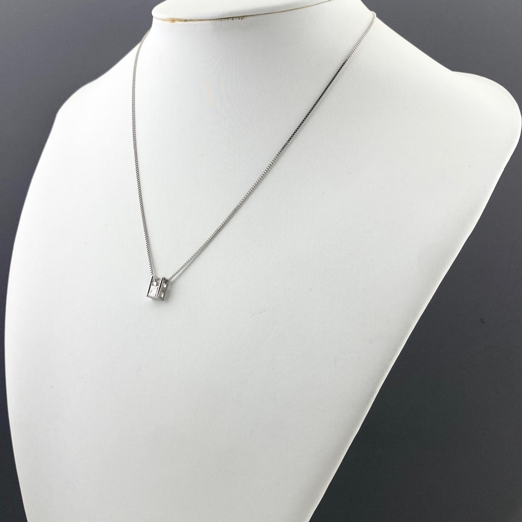 ダイヤモンド デザインネックレス プラチナ ペンダント ネックレス Pt900 Pt850 ダイヤモンド レディース 【中古】nbjwl