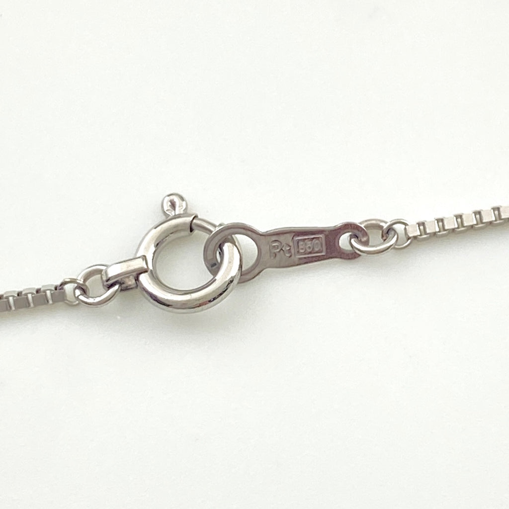 ダイヤモンド デザインネックレス プラチナ ペンダント ネックレス Pt900 Pt850 ダイヤモンド レディース 【中古】nbjwl