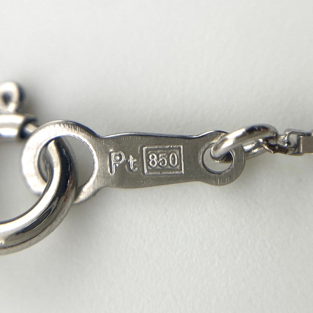 ダイヤモンド デザインネックレス プラチナ ペンダント ネックレス Pt900 Pt850 ダイヤモンド レディース 【中古】nbjwl