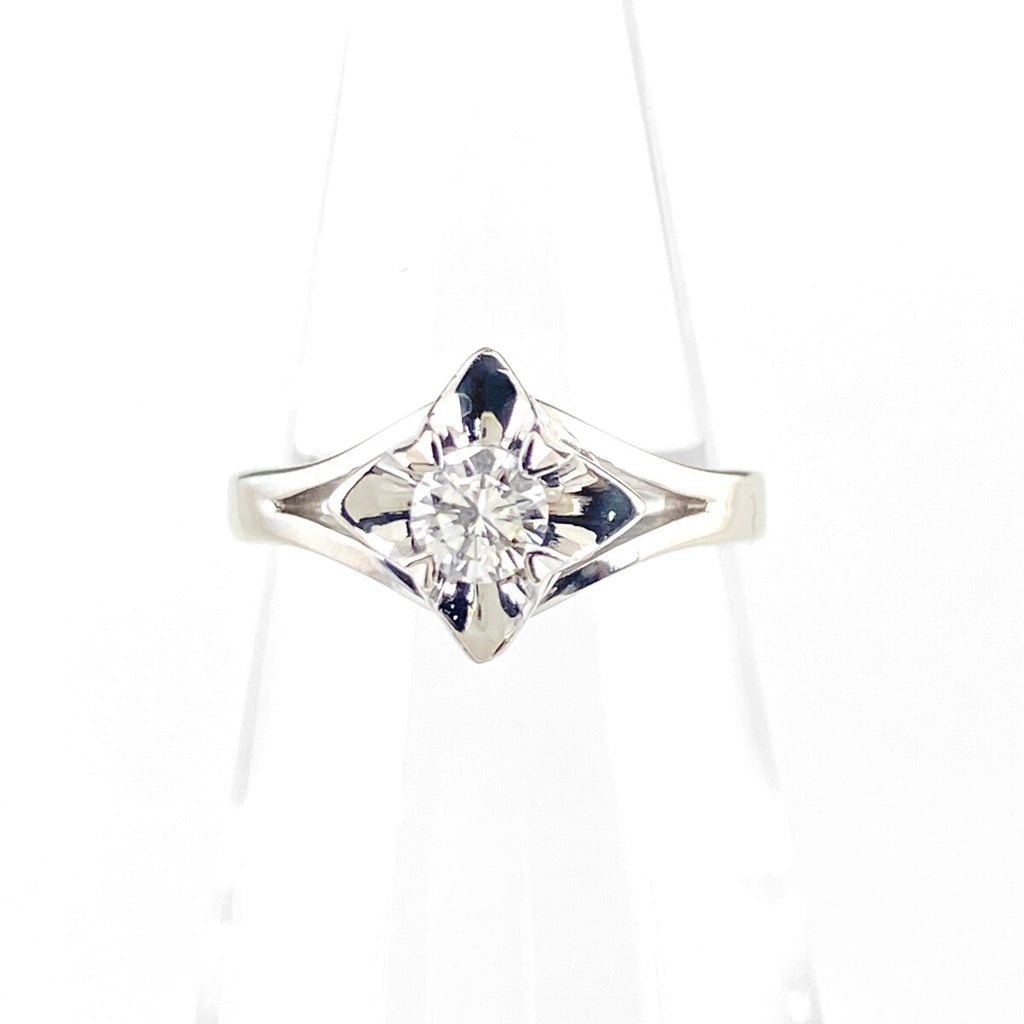 ダイヤモンド デザインリング プラチナ 指輪 リング 6号 Pt900 ダイヤモンド レディース 【中古】nbjwl