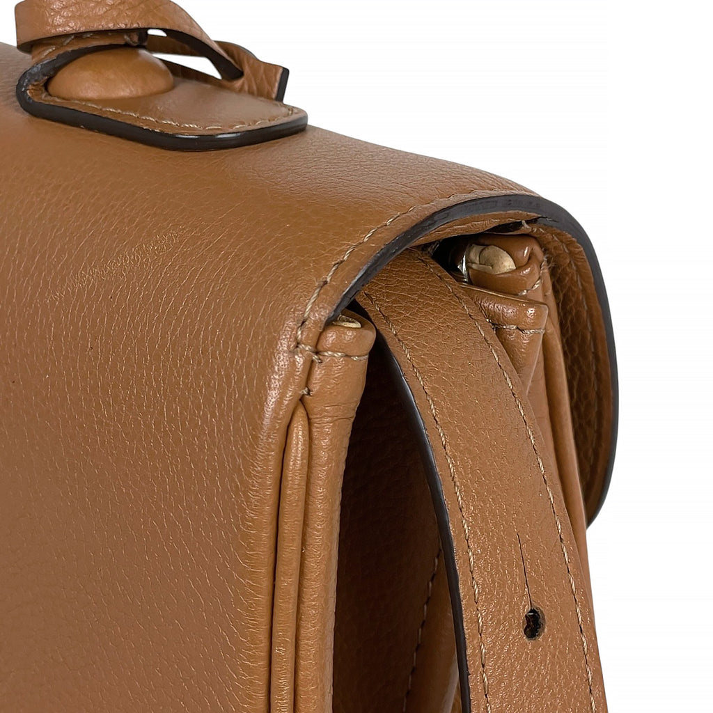 デルヴォー ブリヨン 2WAY ショルダーバッグ ハンドバッグ レザー ブラウン レディース 【中古】brbag