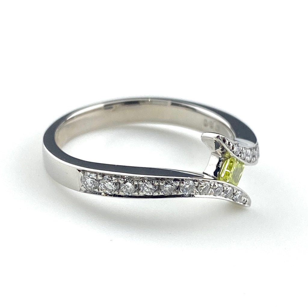 GEMCEREY メレダイヤ デザインリング プラチナ 指輪 リング 13号 Pt900 ダイヤモンド レディース 【中古】brjwl