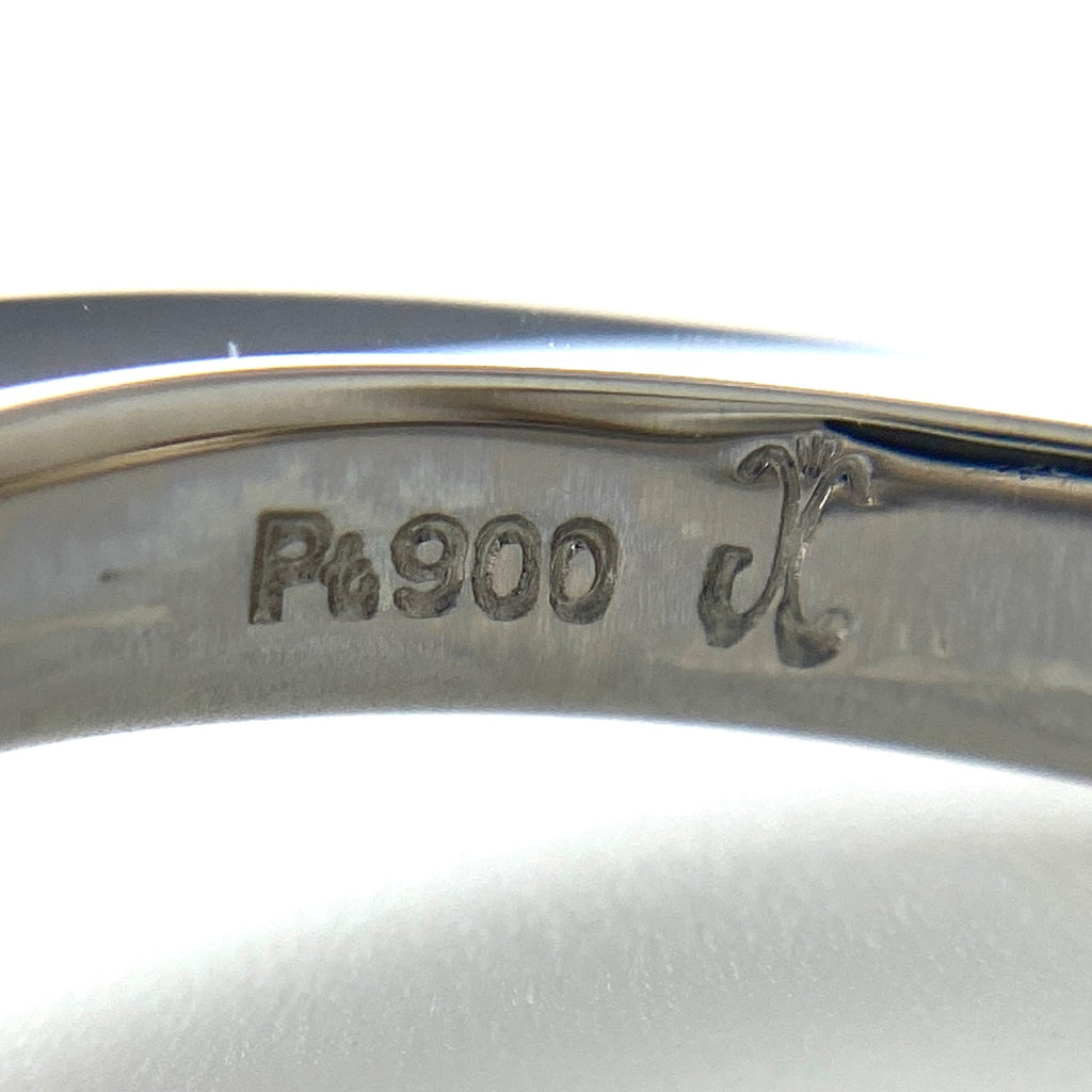 GEMCEREY メレダイヤ デザインリング プラチナ 指輪 リング 13号 Pt900 ダイヤモンド レディース 【中古】brjwl