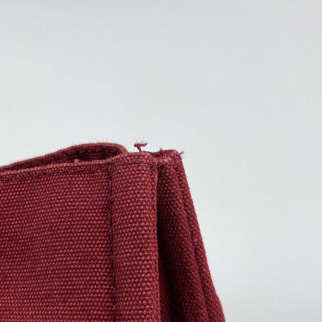 エルメス フールトゥ MM ハンドバッグ トートバッグ キャンバス レッド レディース 【中古】brbag