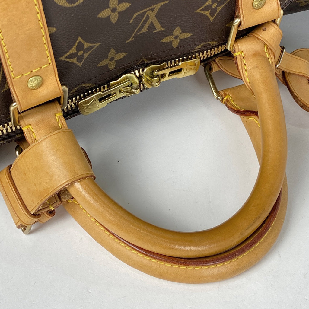 ルイ・ヴィトン キーポル バンドリエール 55 旅行 出張 2WAY ショルダーバッグ ボストンバッグ モノグラム ブラウン M41414 レディース 【中古】brbag