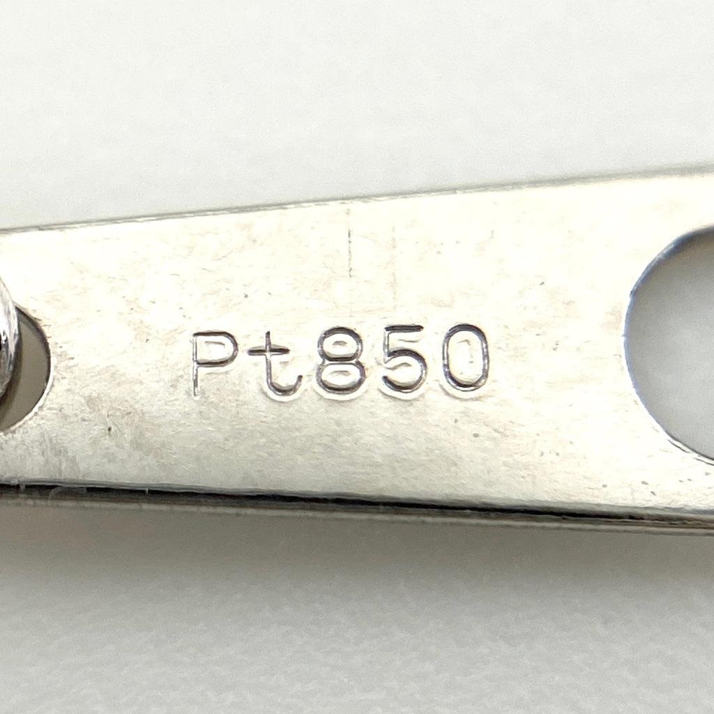 タンザナイト デザインネックレス プラチナ ペンダント メレダイヤ ネックレス Pt900 Pt850 タンザナイト レディース 【中古】nbjwl