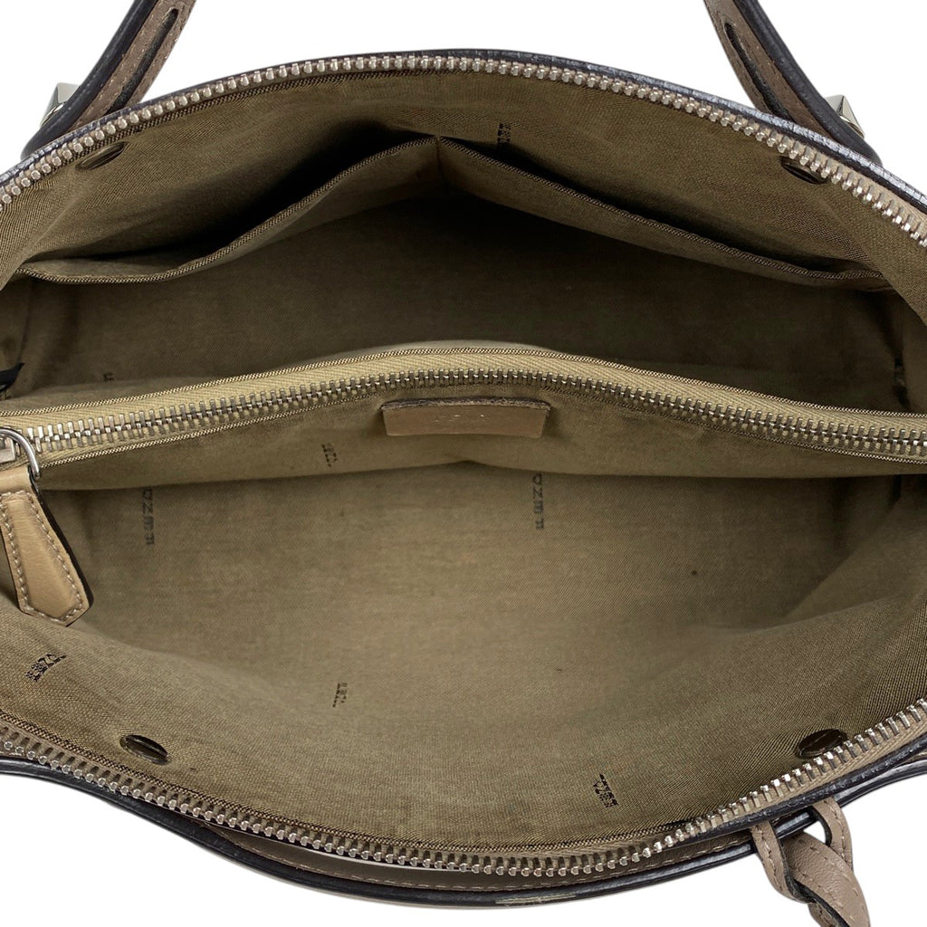 フェンディ バイザウェイ ミディアム ハンドバッグ 2WAY ショルダーバッグ ハンドバッグ レザー グレージュ 8BL124 レディース 【中古】brbag