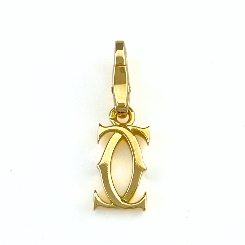 美品❣　カルティエ　2C 　イエローゴールド　チャーム　ペンダントトップ Cartier カルティエ 2Cチャーム ペンダントトップ 750YG