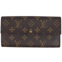 ルイ・ヴィトン ポルトフォイユ サラ 札入れ 小銭入れ 二つ折り 長財布 モノグラム ブラウン M61734 レディース 【中古】brbag