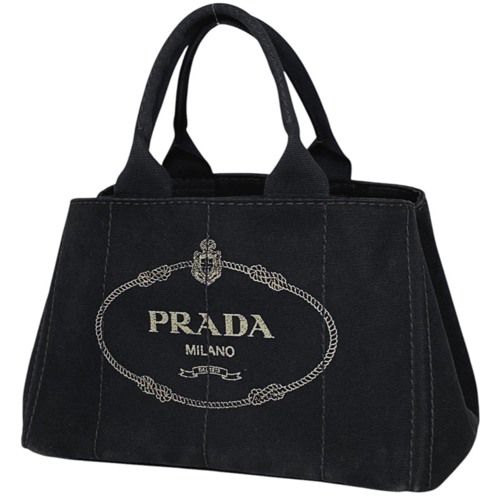 プラダ カナパ トート ハンドバッグ トートバッグ キャンバス ネロ(ブラック) BN1877 レディース 【中古】brbag