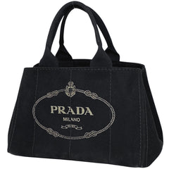 プラダ カナパ トート ハンドバッグ トートバッグ キャンバス ネロ(ブラック) BN1877 レディース 【中古】brbag