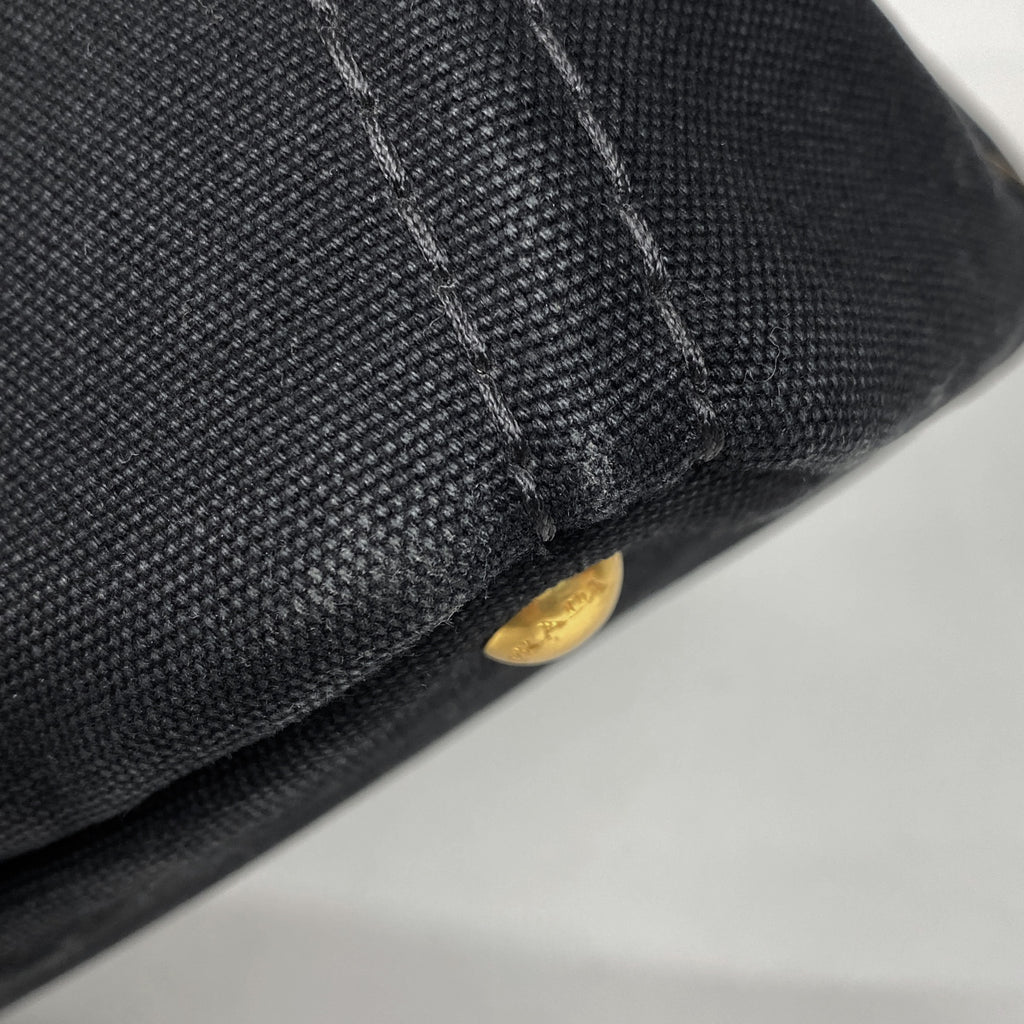 プラダ カナパ トート ハンドバッグ トートバッグ キャンバス ネロ(ブラック) BN1877 レディース 【中古】brbag