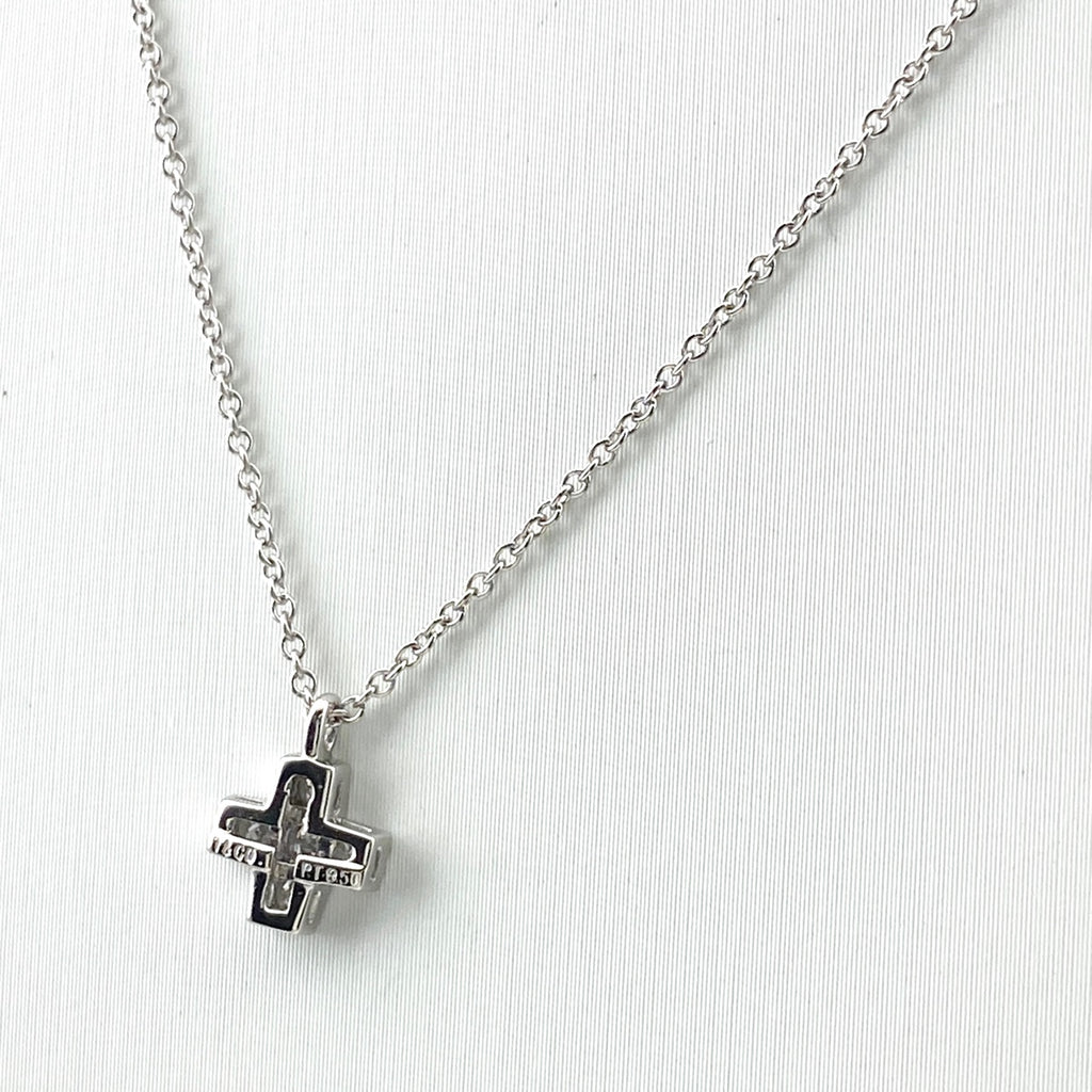ティファニー クルーシフォーム ネックレス PT950 レディース 中古 brjwl