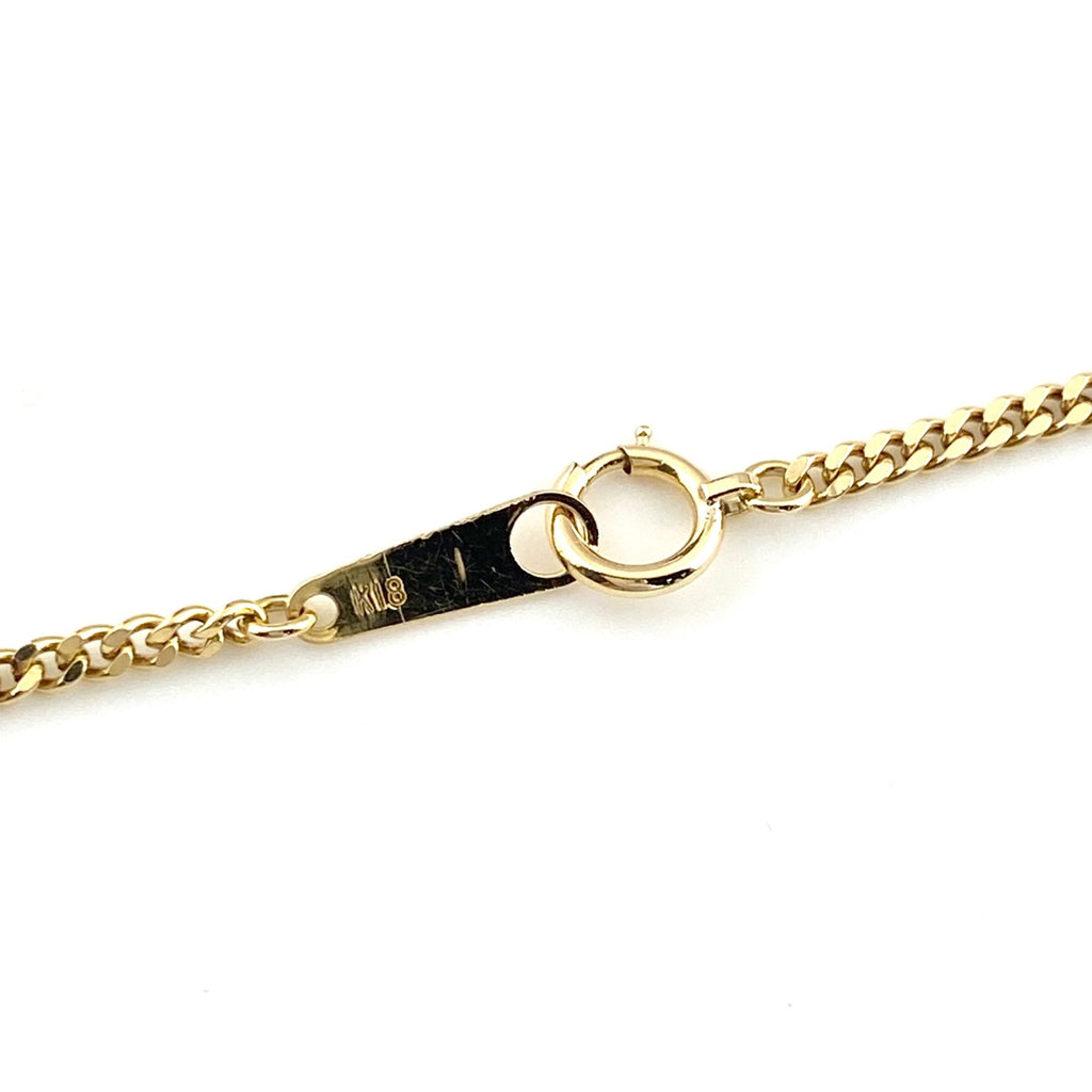メレダイヤ デザインネックレス YG イエローゴールド ペンダント ネックレス K18 750 ダイヤモンド レディース 【中古】nbjwl