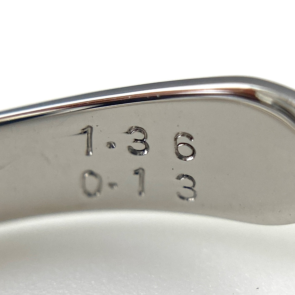 ルビー デザインリング プラチナ 指輪 メレダイヤ リング 11.5号 Pt900 ルビー ダイヤモンド レディース 【中古】nbjwl