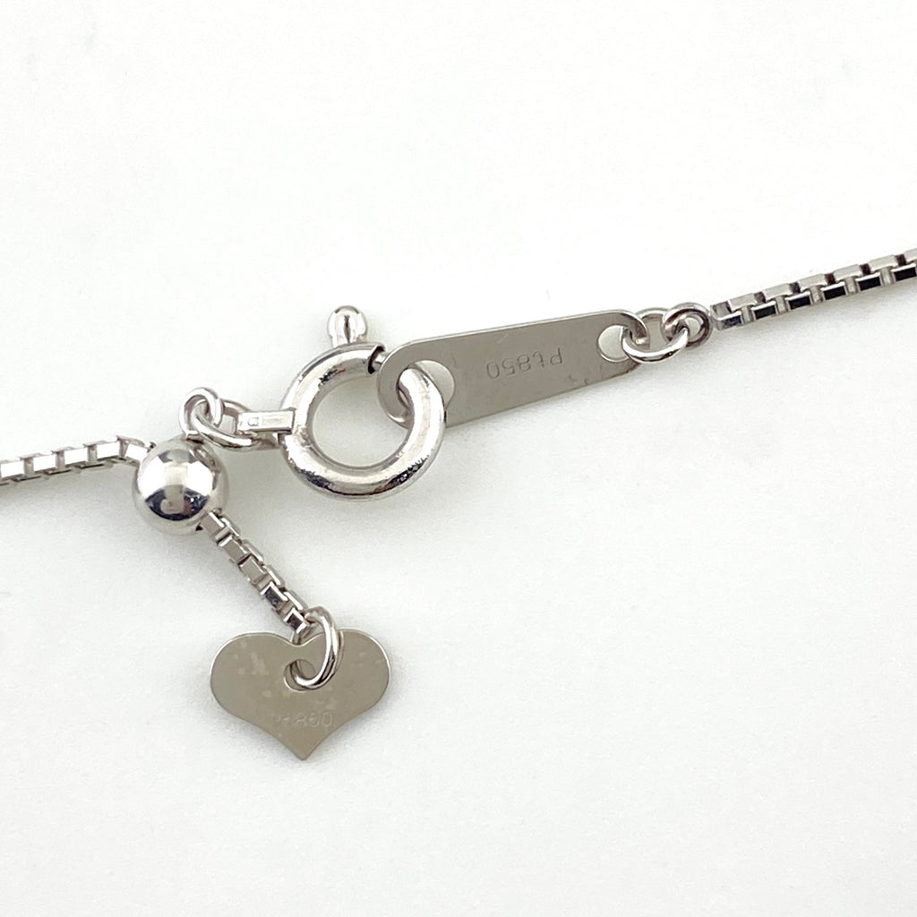ハートモチーフ デザインネックレス プラチナ YG イエローゴールド ペンダント ダイヤモンド ネックレス Pt850 K18 ピンクサファイア レディース 【中古】nbjwl