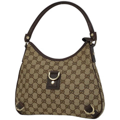 グッチ GG柄 ショルダーバッグ ハンドバッグ アビー 肩掛け ショルダーバッグ GGキャンバス ベージュ ブラウン 130738 レディース 【中古】brbag