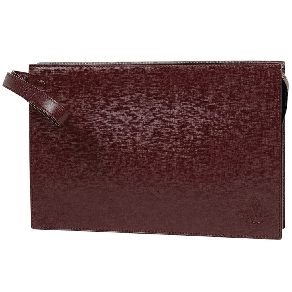 カルティエ マストライン セカンドバッグ クラッチバッグ セカンドバッグ レザー ボルドー レディース 【中古】brbag