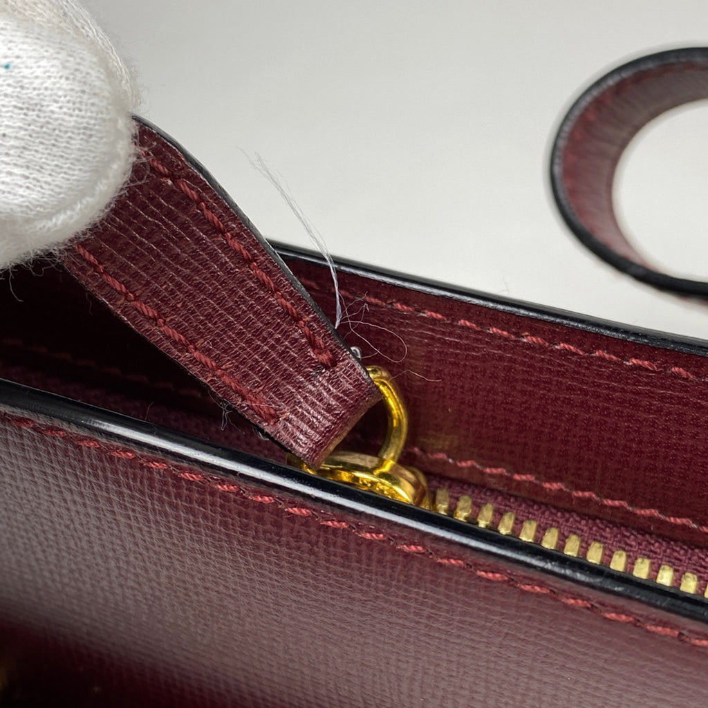 カルティエ マストライン セカンドバッグ クラッチバッグ セカンドバッグ レザー ボルドー レディース 【中古】brbag
