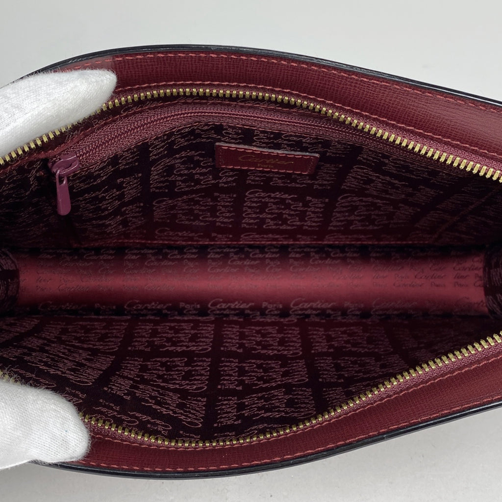 カルティエ マストライン セカンドバッグ クラッチバッグ セカンドバッグ レザー ボルドー レディース 【中古】brbag