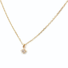ヨンドシー メレダイヤ デザインネックレス YG イエローゴールド」ペンダント ネックレス K10 ダイヤモンド レディース 【中古】brjwl