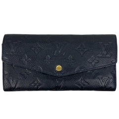 ルイ・ヴィトン ポルトフォイユ キュリユーズ 二つ折り 長財布 モノグラムアンプラント アンフィニ(ネイビー) M82257 レディース 【中古】brbag