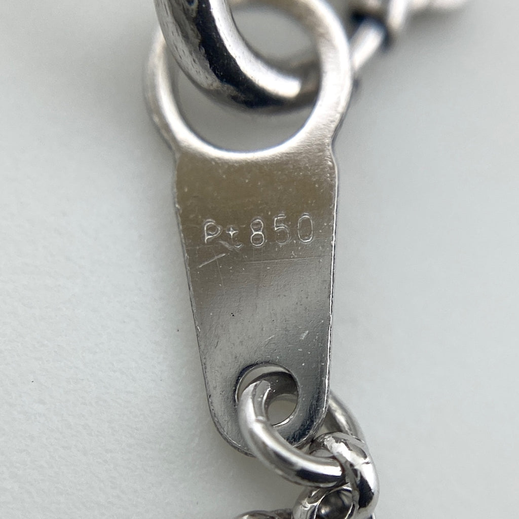 ダイヤモンド デザインネックレス プラチナ ペンダント メレダイヤ ネックレス Pt900 Pt850 ダイヤモンド レディース 【中古】nbjwl