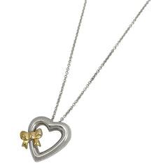 ティファニー ハートリボン ネックレス シルバー925 シルバー レディース ブランドアクセサリー 【中古】bracc