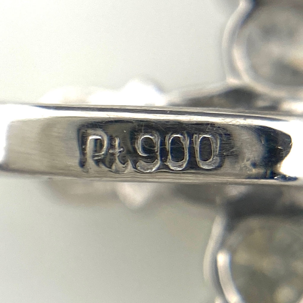 クロスモチーフ ペンダントトップ プラチナ 十字架 メレダイヤ ペンダントトップ Pt900 ダイヤモンド レディース 【中古】nbjwl