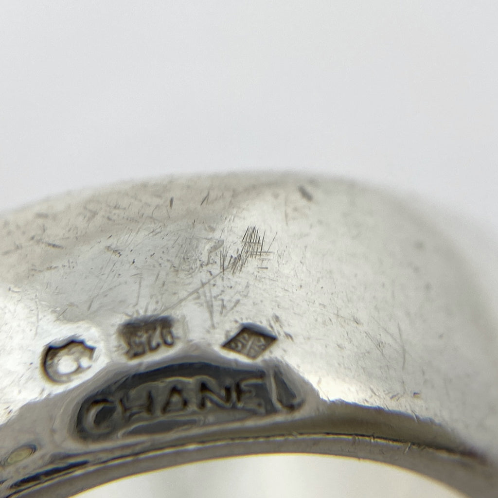 シャネル ロゴ リング 指輪 リング 12.5号 シルバー925 シルバー レディース 【中古】bracc