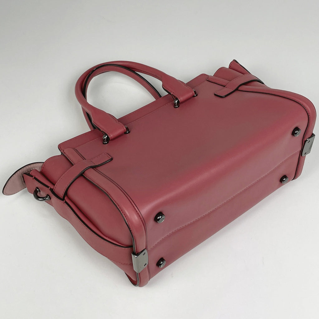 コーチ スワッガー 27 2WAY ショルダーバッグ ハンドバッグ レザー ピンク 55496 レディース 【中古】brbag