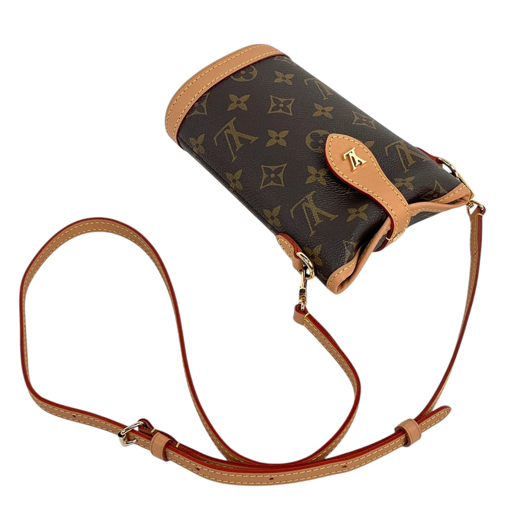 ルイ・ヴィトン フォールド ミー ポーチ ショルダーバッグ モノグラム ブラウン M80874 レディース 【中古】brbag