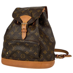 ルイ・ヴィトン モンスリ MM バックパック デイパック リュック モノグラム ブラウン M51136 レディース 【中古】brbag