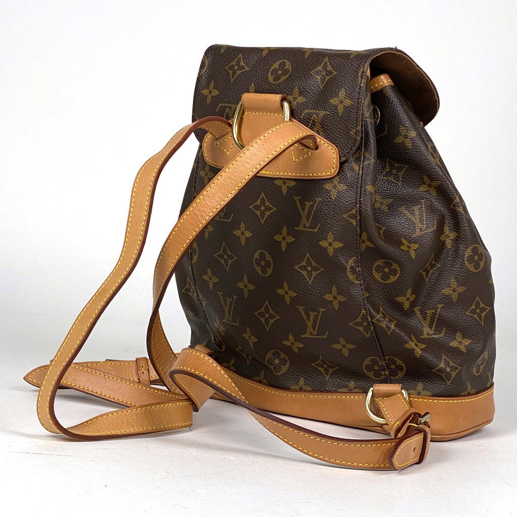 ルイ・ヴィトン モンスリ MM バックパック デイパック リュック モノグラム ブラウン M51136 レディース 【中古】brbag