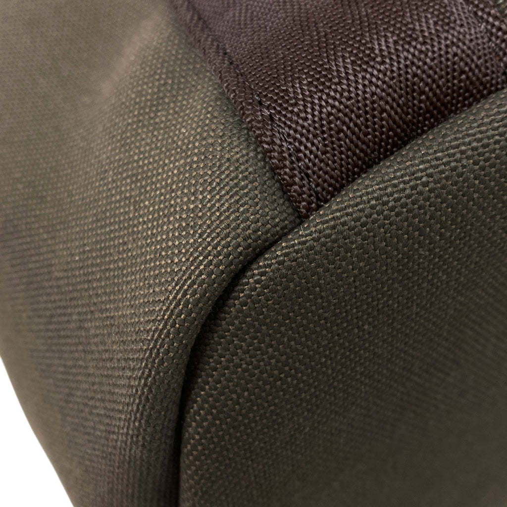 エルメス サック ド パンサージュ グルーム 2WAY ショルダーバッグ トートバッグ キャンバス グリーン ブラウン A レディース 【中古】brbag