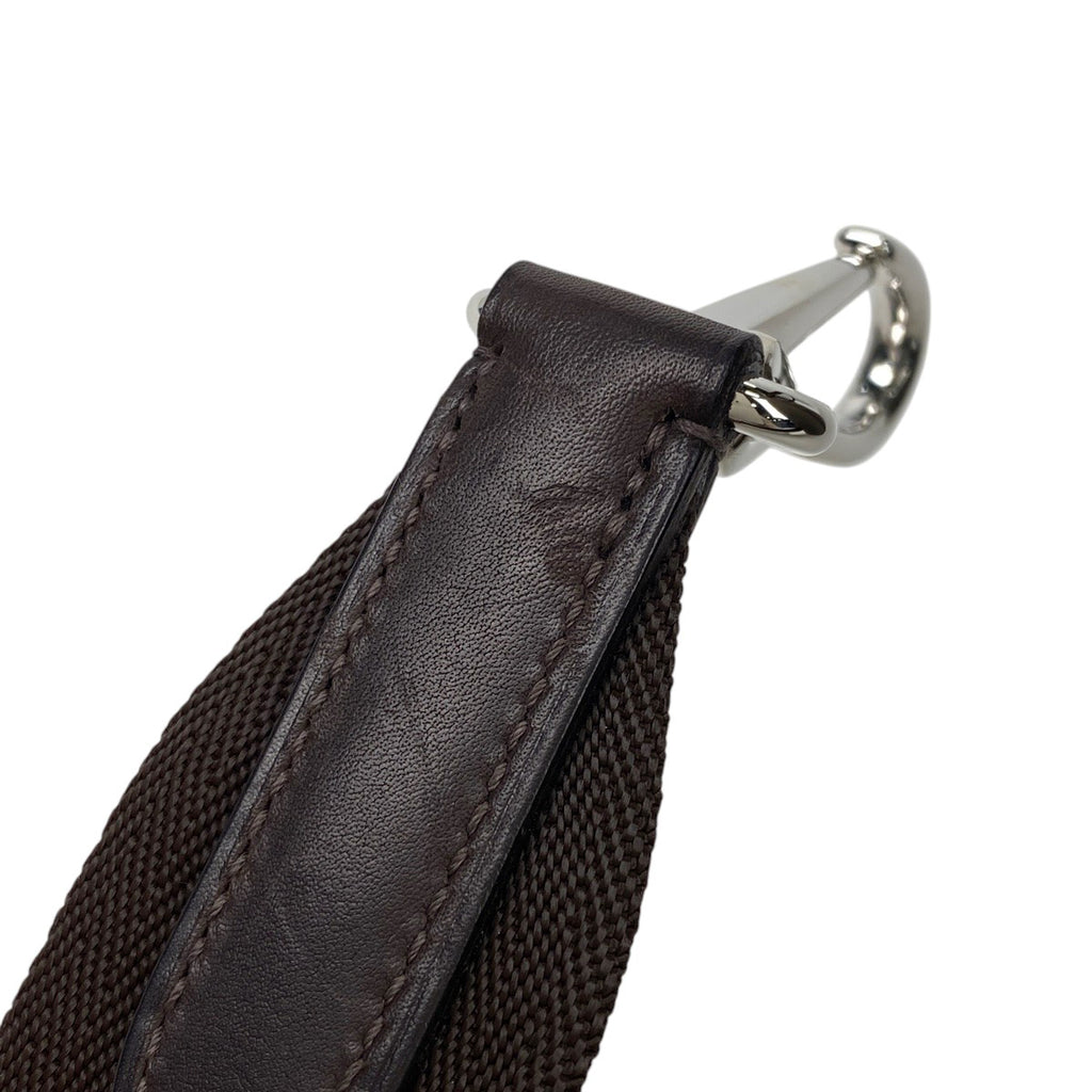 エルメス サック ド パンサージュ グルーム 2WAY ショルダーバッグ トートバッグ キャンバス グリーン ブラウン A レディース 【中古】brbag