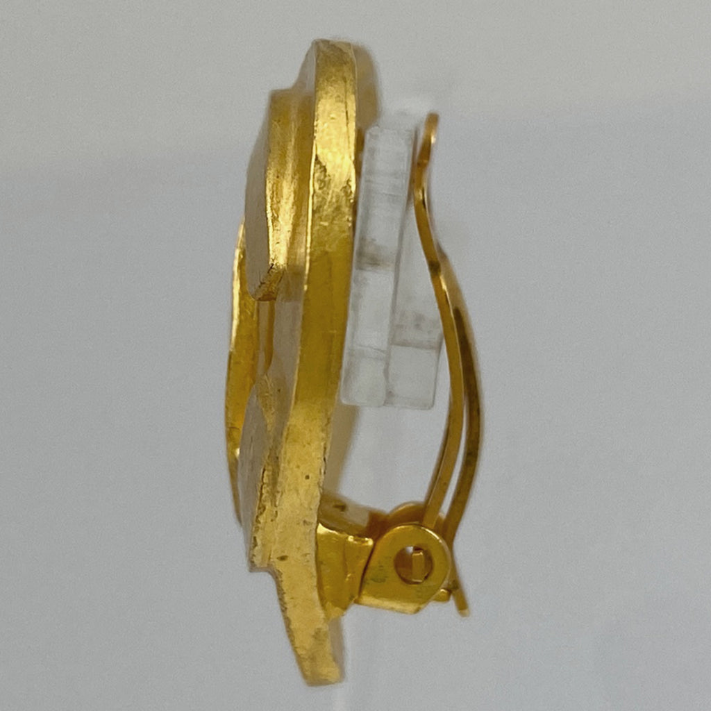 シャネル ココマーク ハートモチーフ イヤリング CCマーク イヤリング GP ゴールド レディース 【中古】bracc