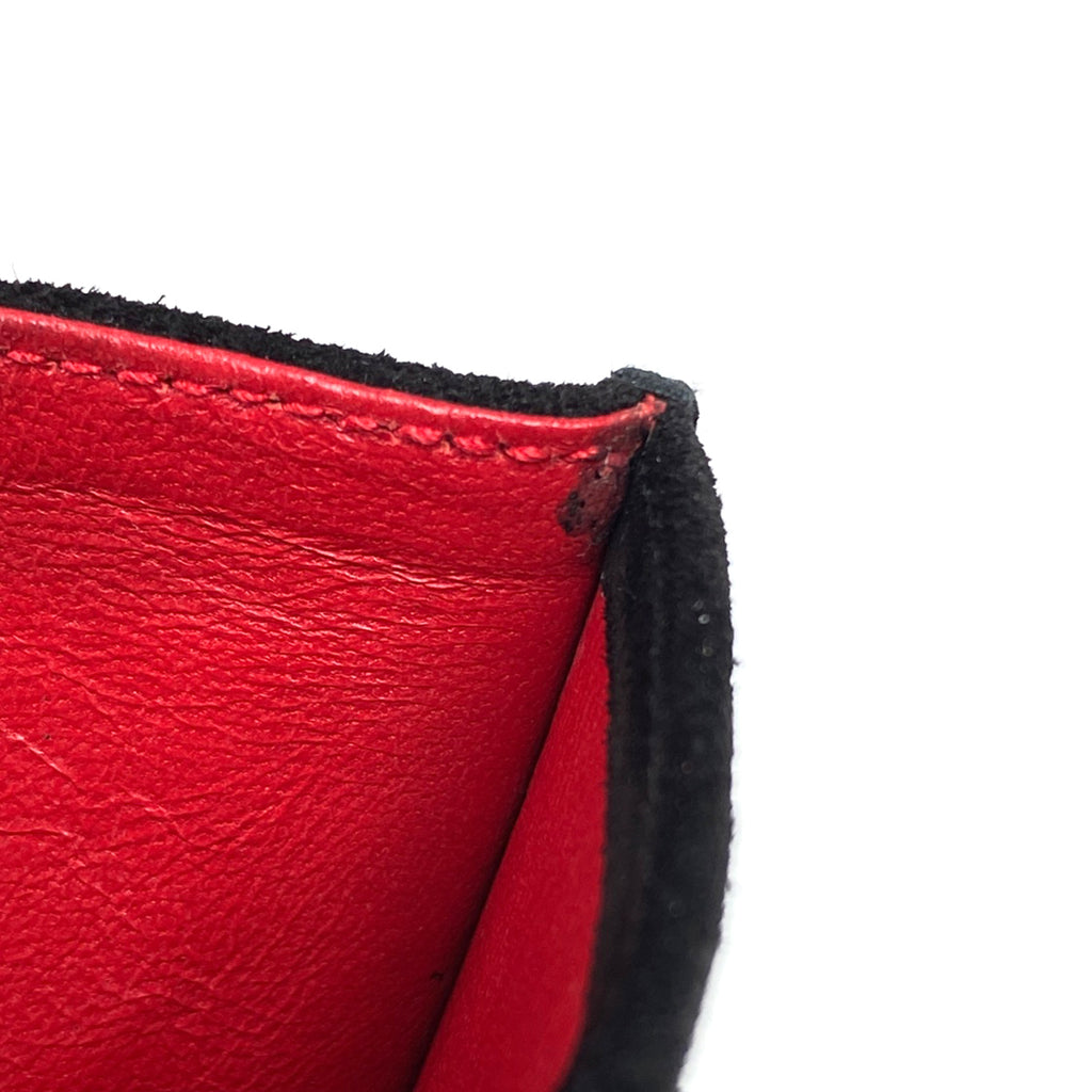 セリーヌ ロゴ ショルダーバッグ 斜め掛け ショルダーバッグ スエード ブラック レディース 【中古】brbag