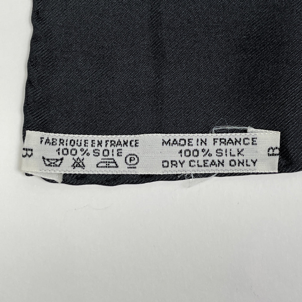 エルメス カレ 90 SELLES A HOUSSE カバーへの腰かけ スカーフ シルク ブラック マルチカラー レディース 【中古】brbag