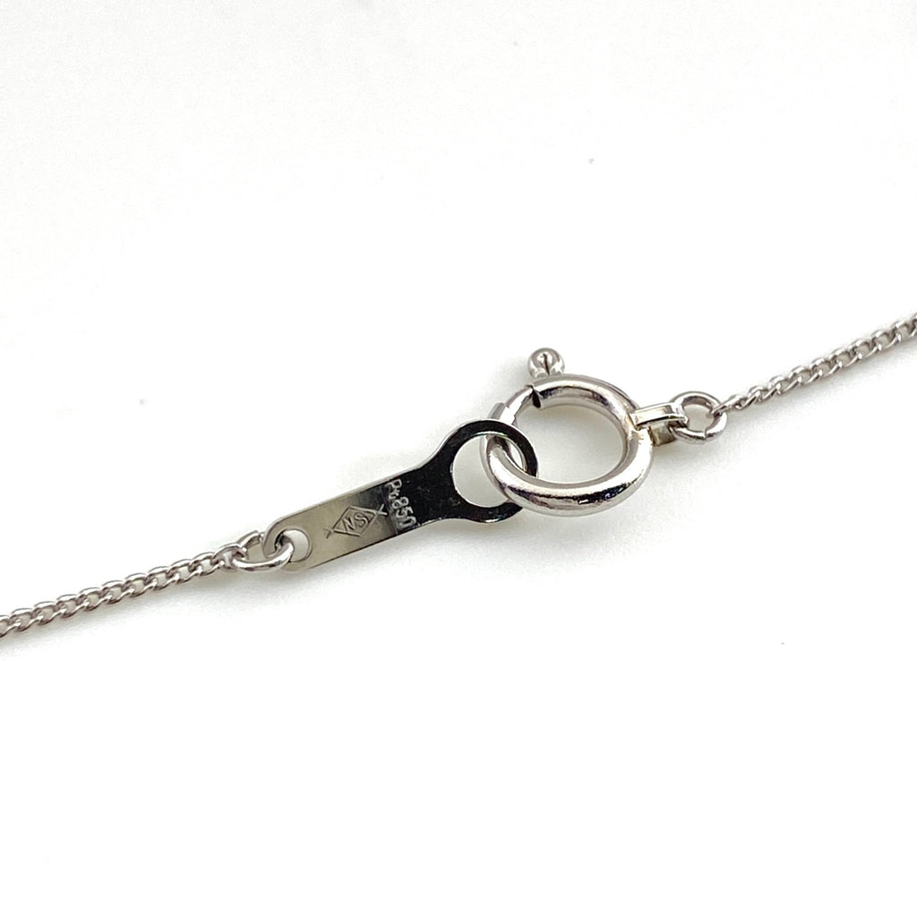 サファイア デザインネックレス プラチナ ペンダント ネックレス Pt850 Pt900 ダイヤモンド レディース 【中古】nbjwl