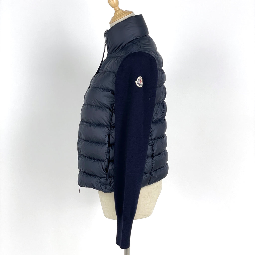 モンクレール TRICOT ダウンジャケット アウター ネイビー レディース 【中古】brapp