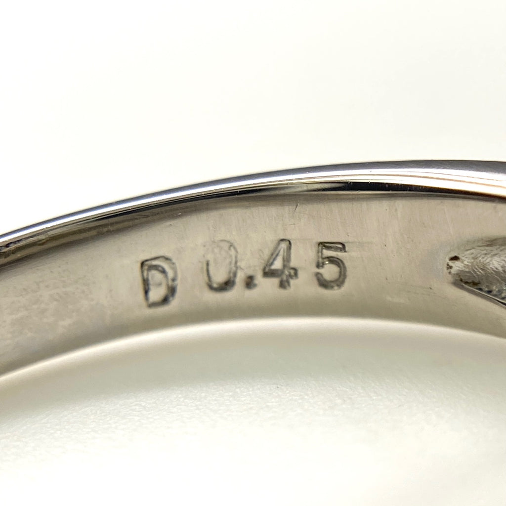 サファイア デザインリング プラチナ 指輪 メレダイヤ リング 12.5号 Pt900 サファイア ダイヤモンド レディース 【中古】nbjwl