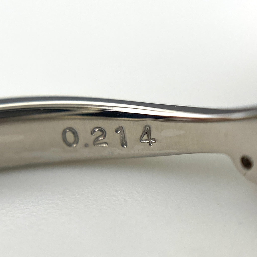 ヨンドシー メレダイヤ デザインリング プラチナ 指輪 リング 10号 Pt950 ダイヤモンド レディース 【中古】brjwl